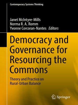 cover image of Democracy and Governance for Resourcing the Commons